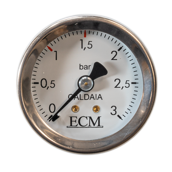 Kesselmanometer 3 Bar fuer ECM Espressomaschinen ECM Manometer Kessel 3 Bar