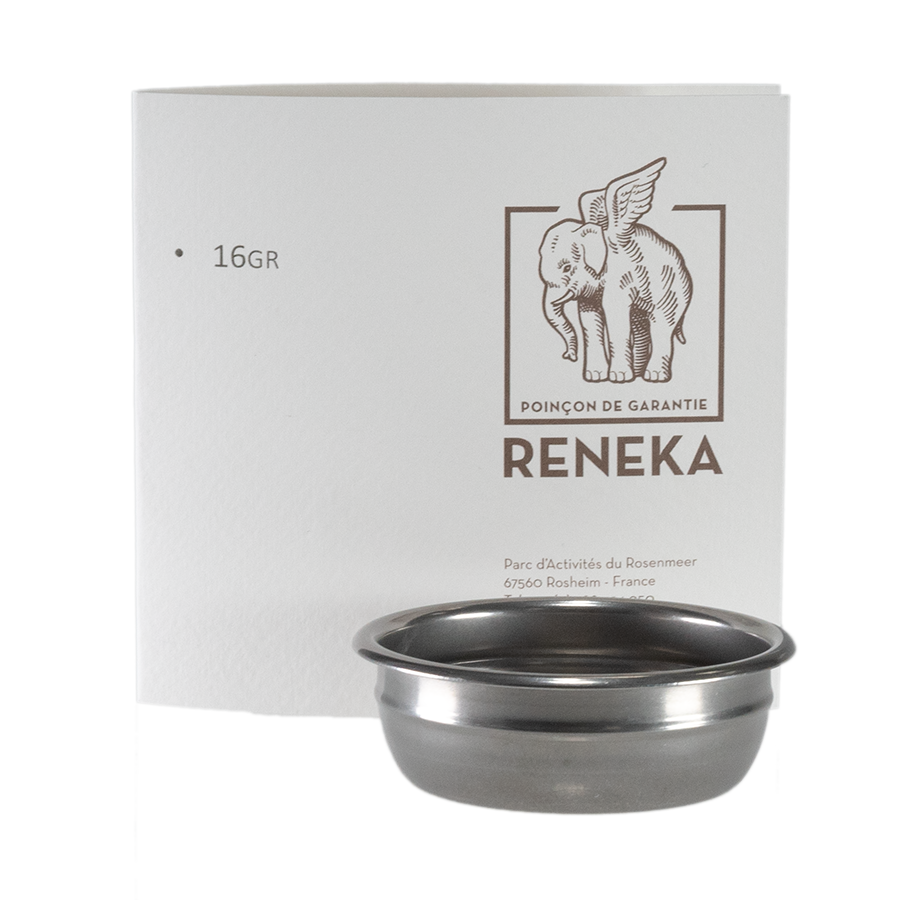 Siebträger für RENEKA-Espressomaschinen 14 g Sieb 2 Ausläufe 